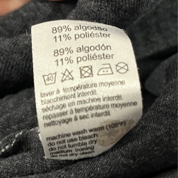 Lacoste Devanlay Waffle Knit Pullover Sweatshirt Sweater Tunic Top Gray Sz 36 - Picture 10 of 10